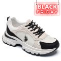 U.S. POLO ASSN, PANTOFI SPORT BLACK WHITE LEAH