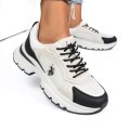 U.S. POLO ASSN, PANTOFI SPORT BLACK WHITE LEAH