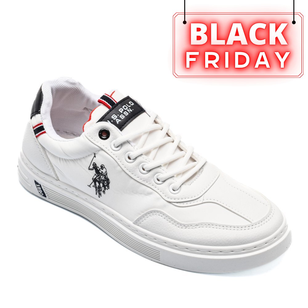 U.S. POLO ASSN, PANTOFI SPORT WHITE BENT001