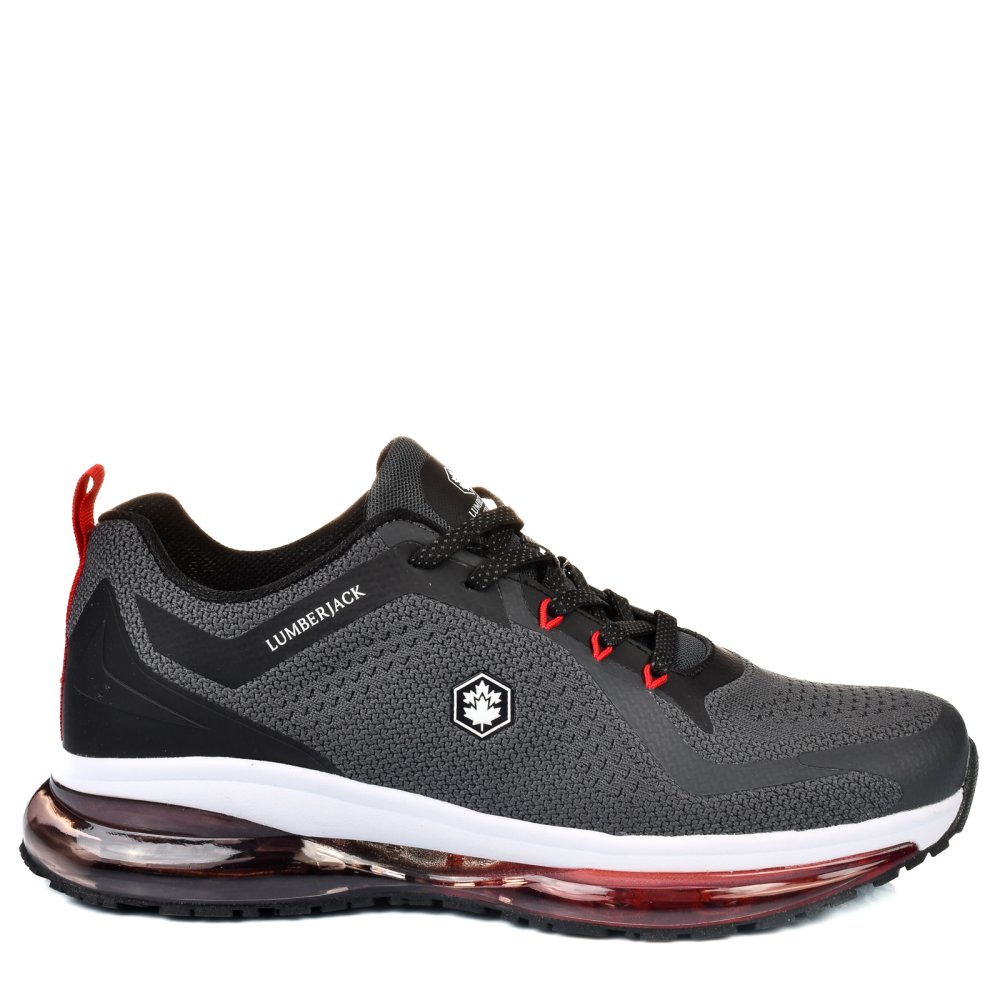 LUMBERJACK, PANTOFI SPORT GREY RED SIVO