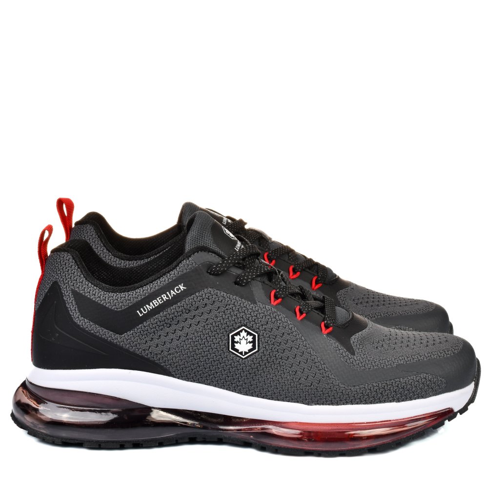 LUMBERJACK, PANTOFI SPORT GREY RED SIVO