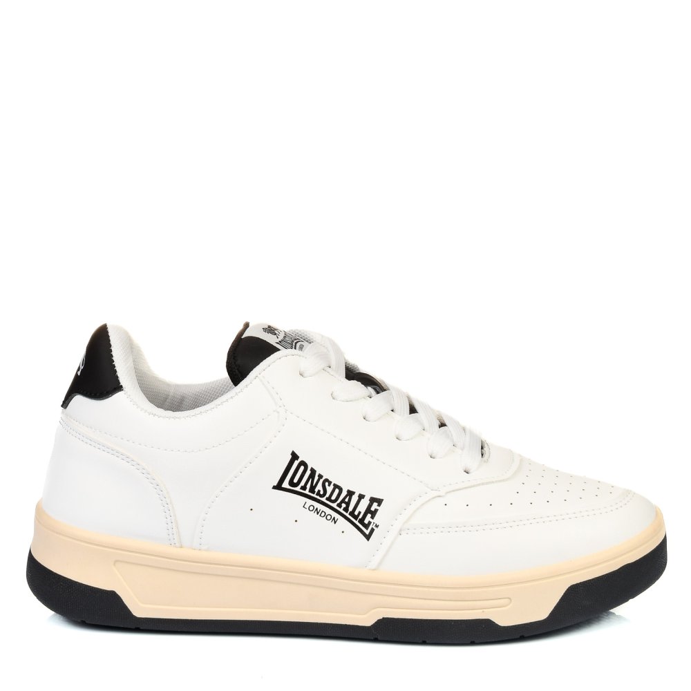 LONSDALE, PANTOFI SPORT WHITE BEIGE LVENS044