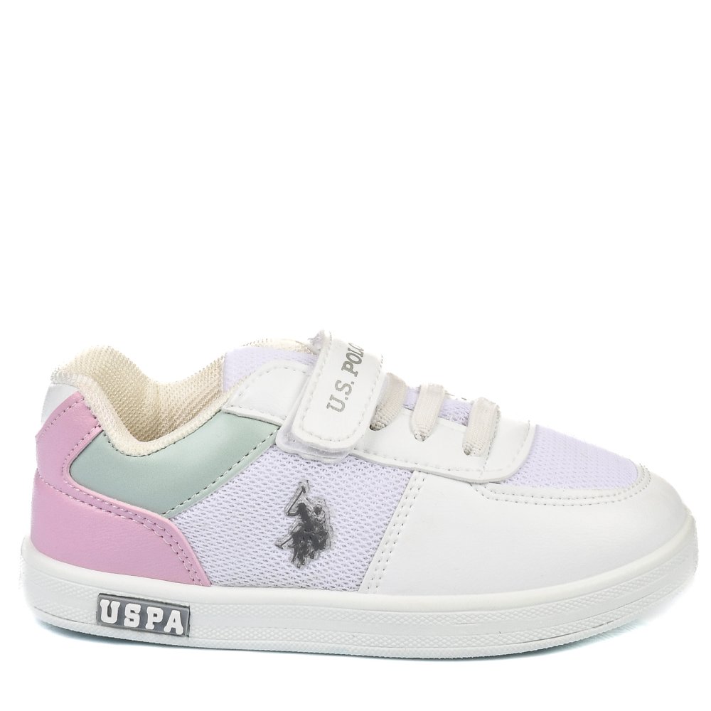 U.S. POLO ASSN, PANTOFI SPORT COPII WHITE PINK CARREN