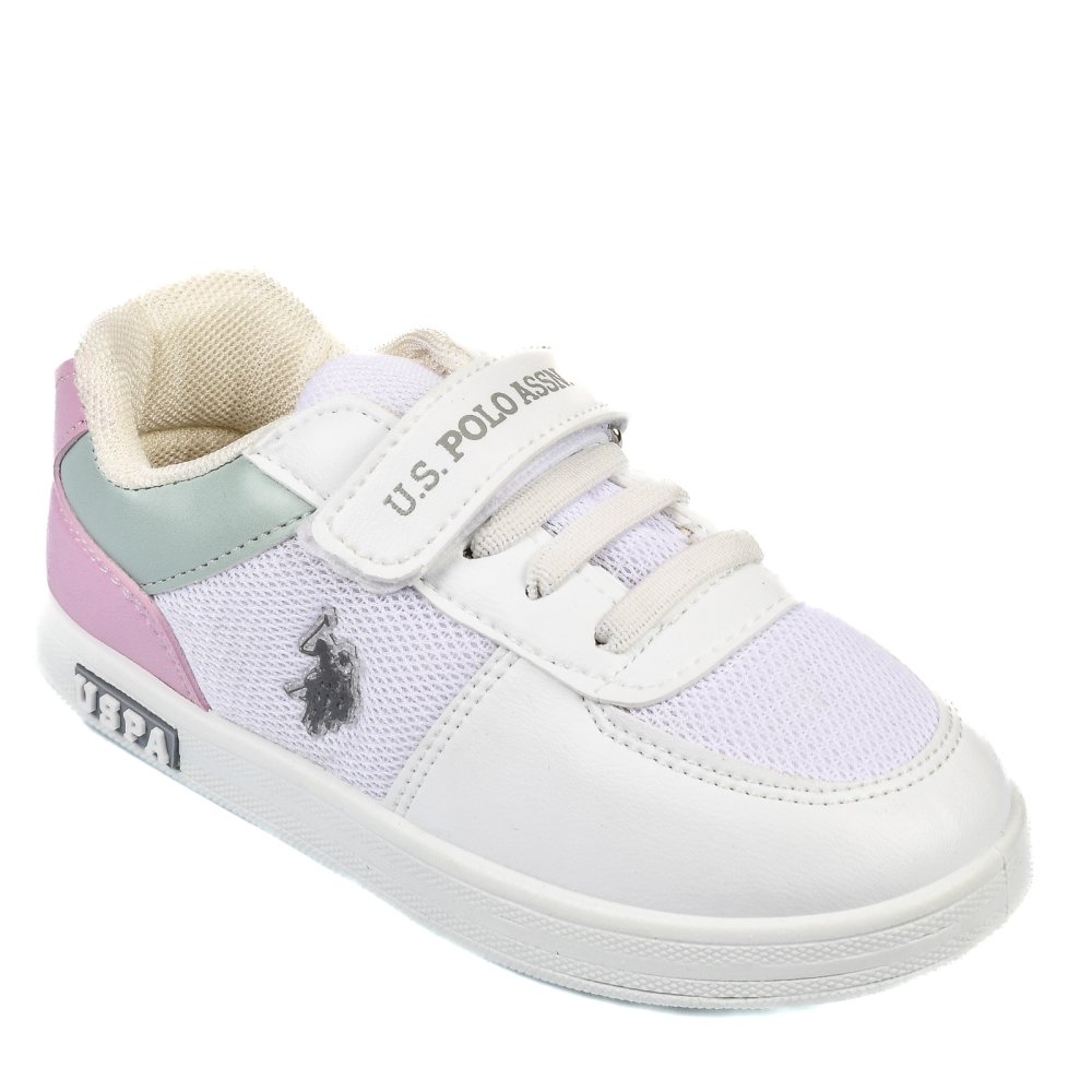 U.S. POLO ASSN, PANTOFI SPORT COPII WHITE PINK CARREN