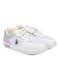 U.S. POLO ASSN, PANTOFI SPORT COPII WHITE PINK CARREN