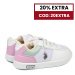 U.s. polo assn, pantofi sport copii white pink carren