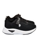 U.S. POLO ASSN, PANTOFI SPORT COPII BLACK YELENA