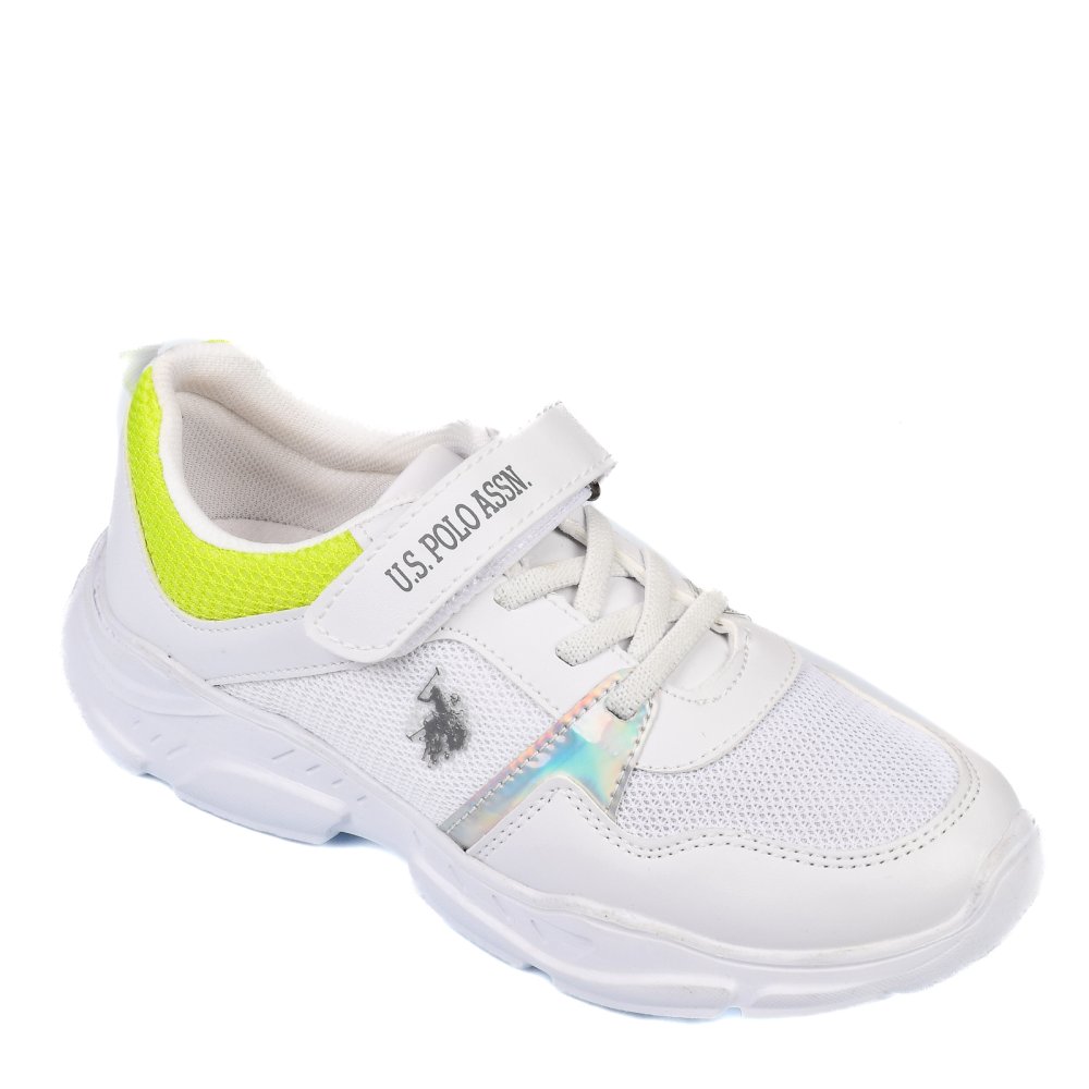 U.S. POLO ASSN, PANTOFI SPORT COPII WHITE RECESS