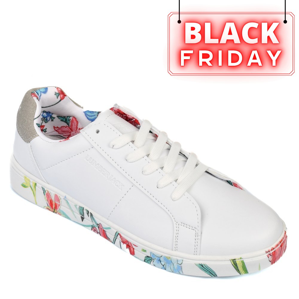 LUMBERJACK, PANTOFI SPORT WHITE DELBIN