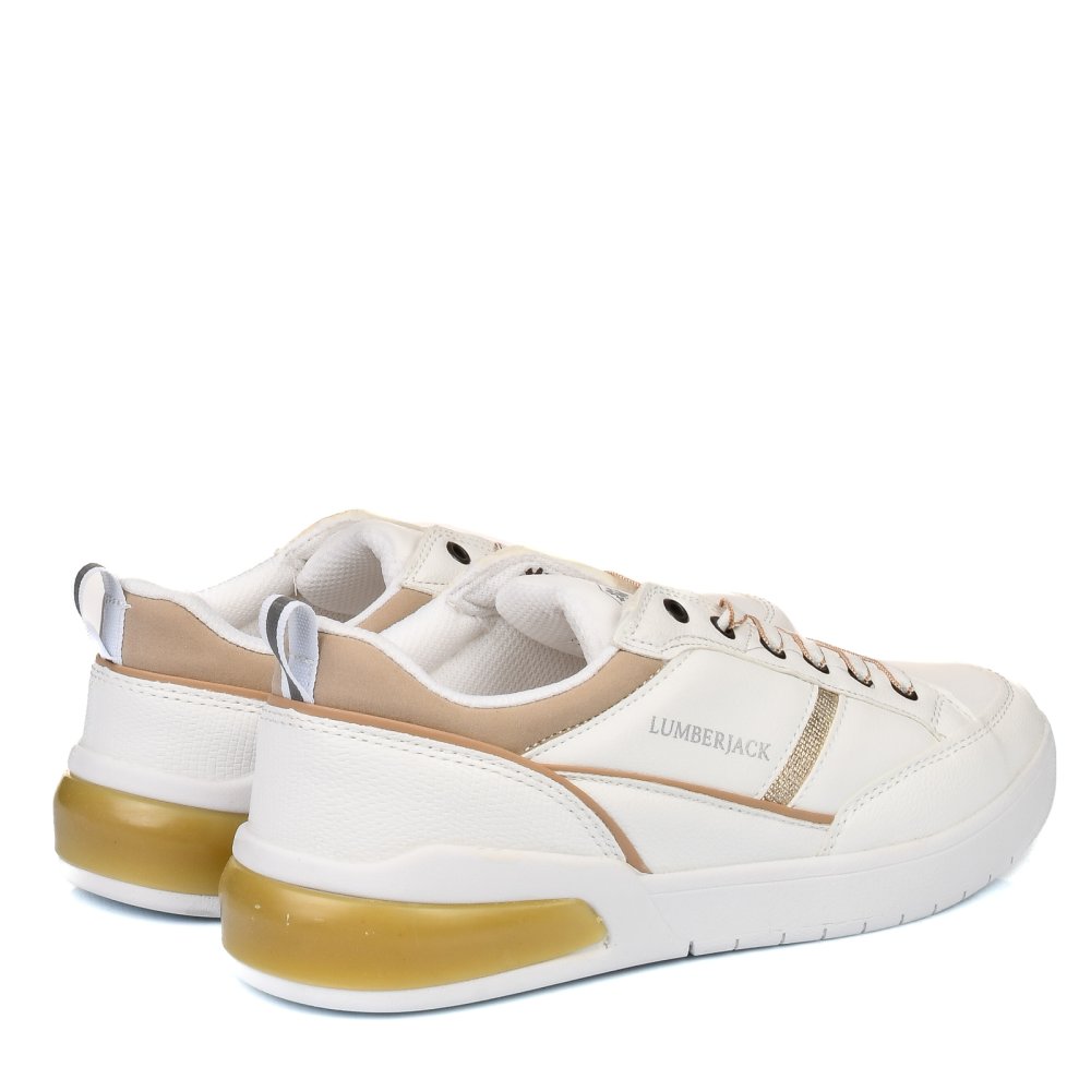 LUMBERJACK, PANTOFI SPORT WHITE GOLD GINA