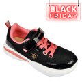 LUMBERJACK, PANTOFI SPORT COPII BLACK PINK CANS