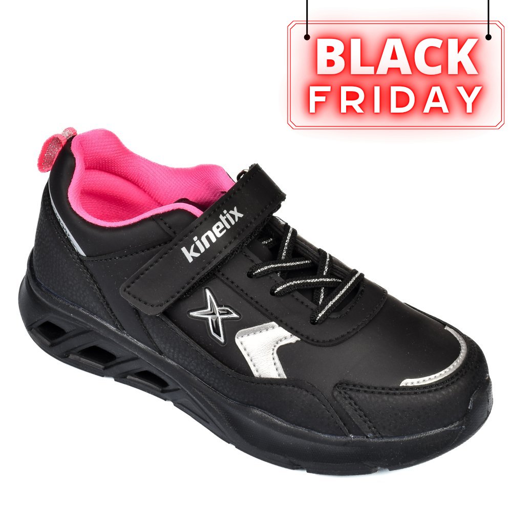 KINETIX, PANTOFI SPORT COPII BLACK FERGUS