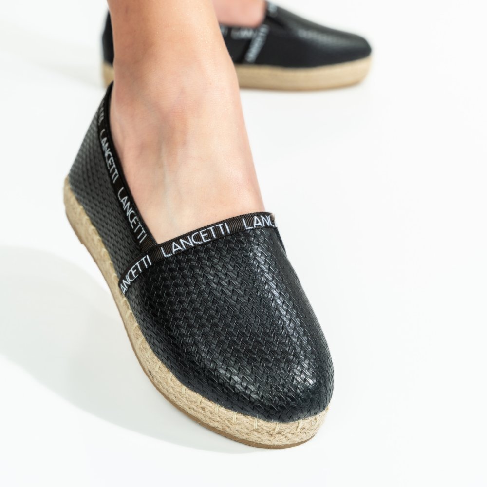 ESPADRILE BLACK LSPT102SD