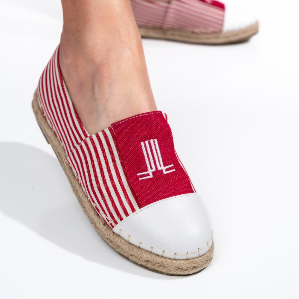 ESPADRILE RED WHITE LT84201SD