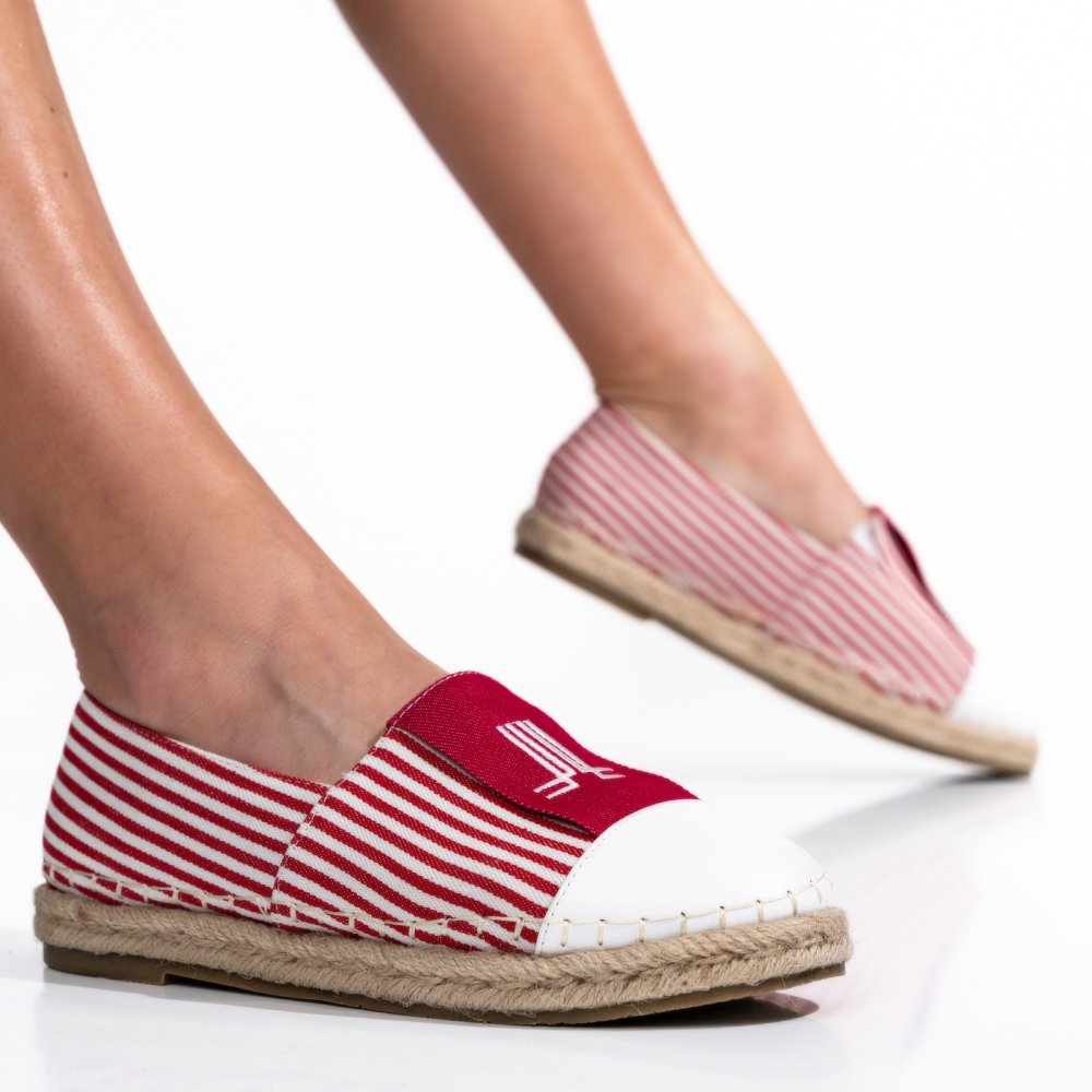 ESPADRILE RED WHITE LT84201SD