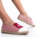 Espadrile red white lt84201sd