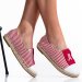 Espadrile red white lt84201sd