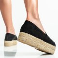 ESPADRILE BLACK SUEDE LSPT103SD