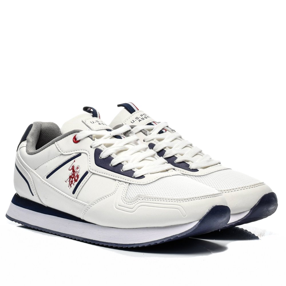 U.S. POLO ASSN, PANTOFI SPORT ALL WHITE NOBIL-004A