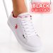 U.s. polo assn, pantofi sport white red franco-dhm