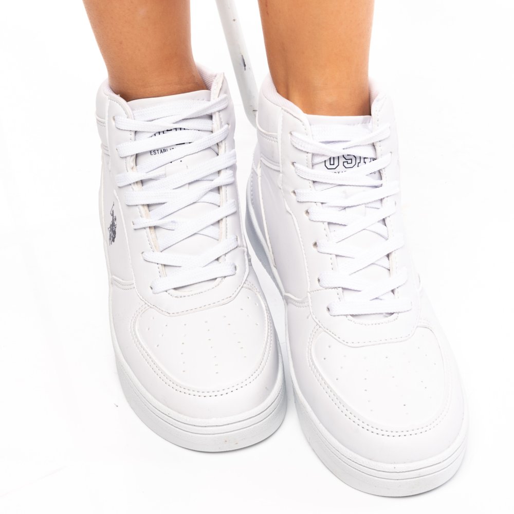 U.S. POLO ASSN, PANTOFI SPORT WHITE ARISTO-HI-WMN