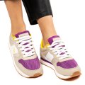 U.S. POLO ASSN, PANTOFI SPORT BEIGE FUCHSIA NOBIW005