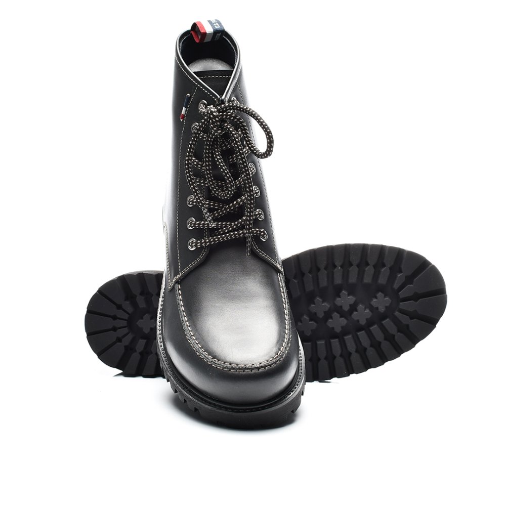 U.S. POLO ASSN, GHETE BLACK  PIELE NATURALA BORAL001