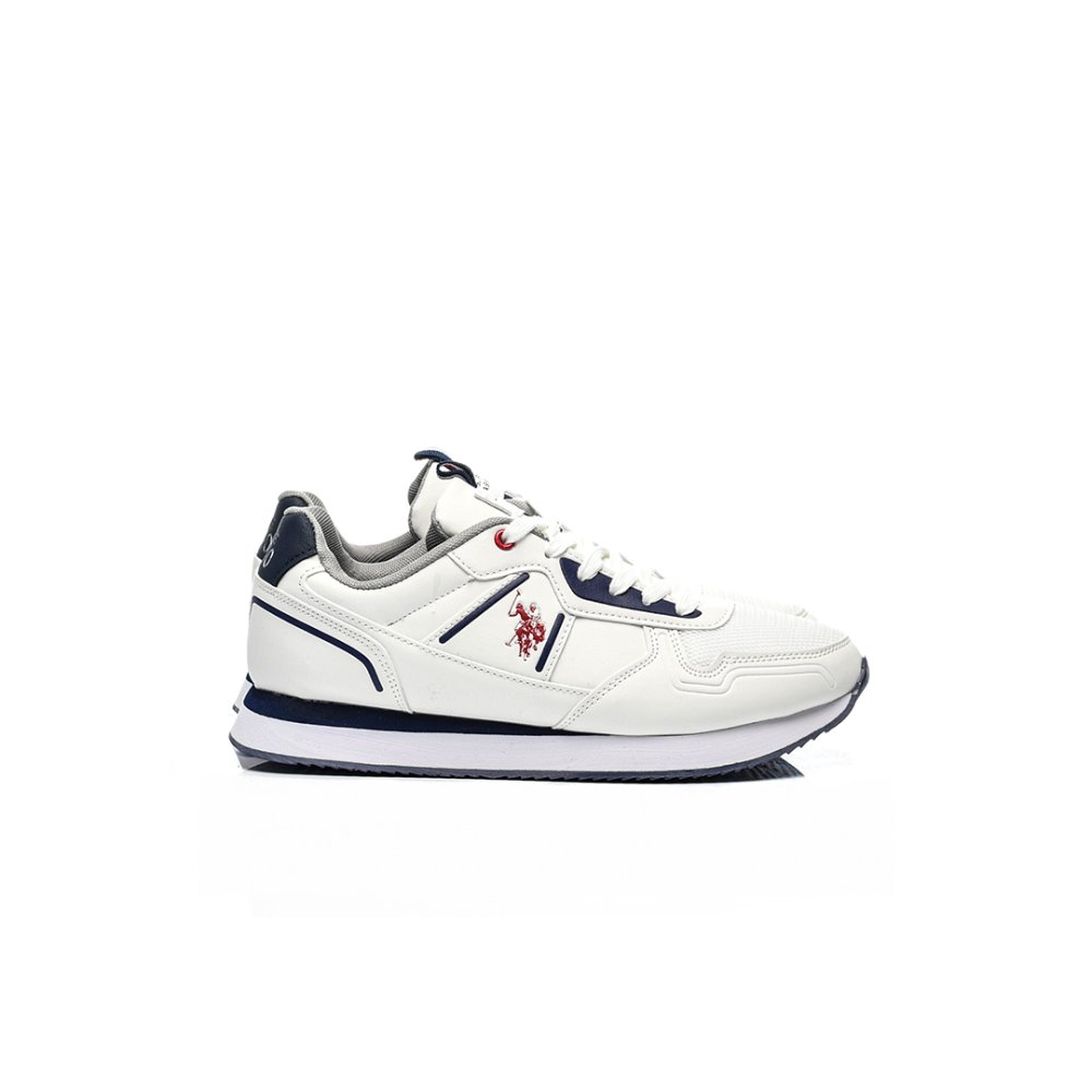 U.S. POLO ASSN, PANTOFI SPORT ALL WHITE NOBIL-004A