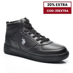 U.S. POLO ASSN, PANTOFI SPORT INALTI BLACK ARISTO-HI-1PR