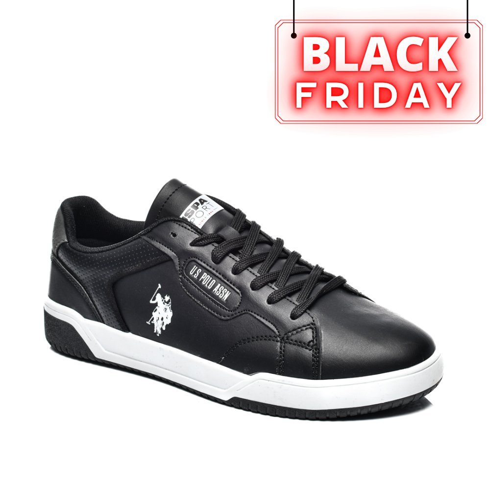 U.S. POLO ASSN, PANTOFI SPORT BLACK PLANCK