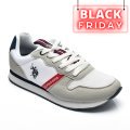 U.S. POLO ASSN, PANTOFI SPORT WHITE NOBIL-009