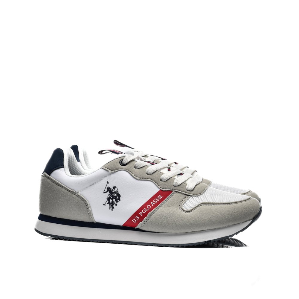 U.S. POLO ASSN, PANTOFI SPORT WHITE NOBIL-009