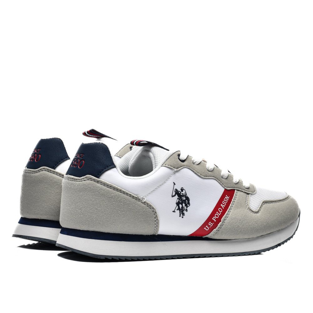 U.S. POLO ASSN, PANTOFI SPORT WHITE NOBIL-009