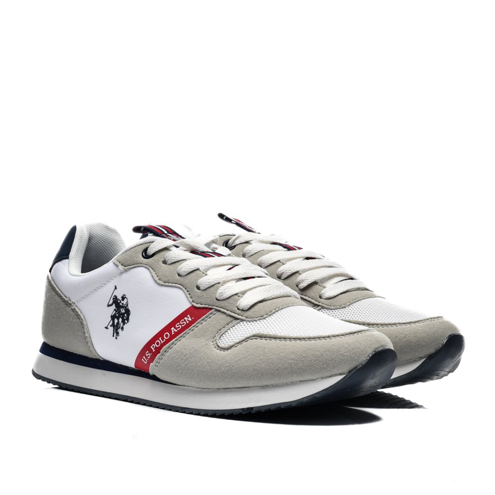 U.S. POLO ASSN, PANTOFI SPORT WHITE NOBIL-009