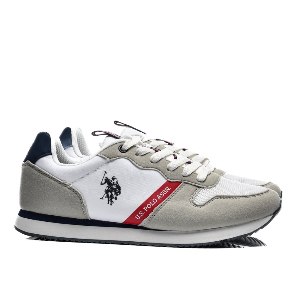 U.S. POLO ASSN, PANTOFI SPORT WHITE NOBIL-009