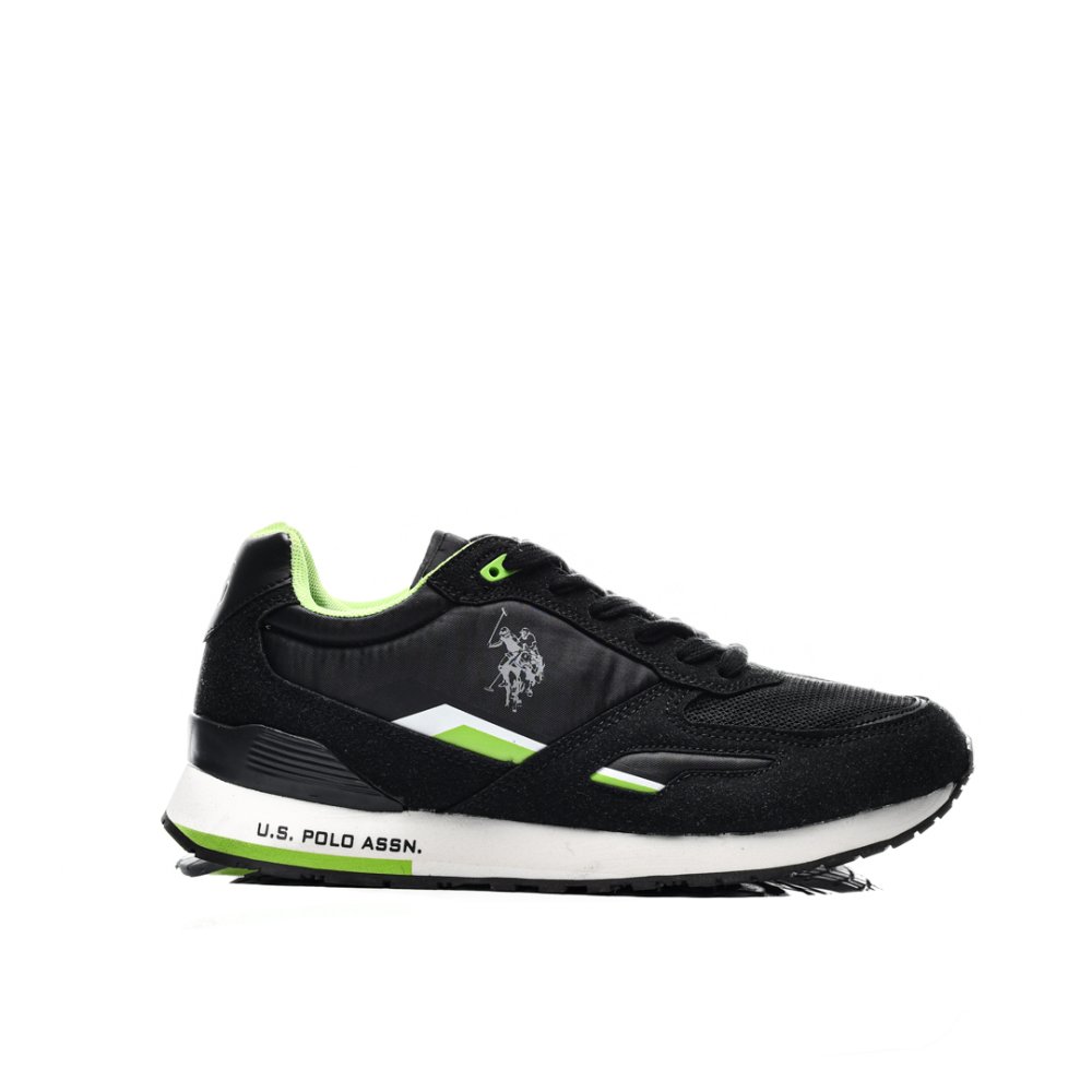 U.S. POLO ASSN, PANTOFI SPORT BLACK GREEN TABRY-003