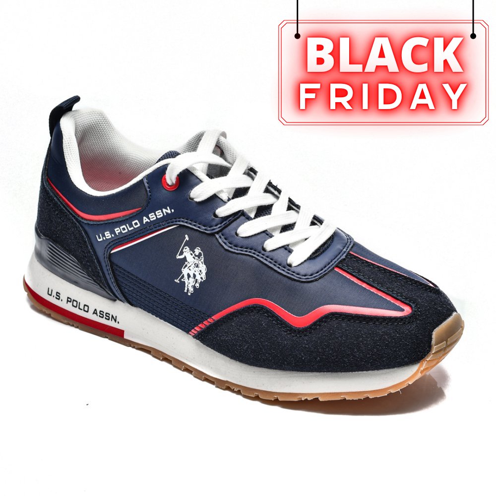 U.S. POLO ASSN, PANTOFI SPORT NAVY RED TABRY-002