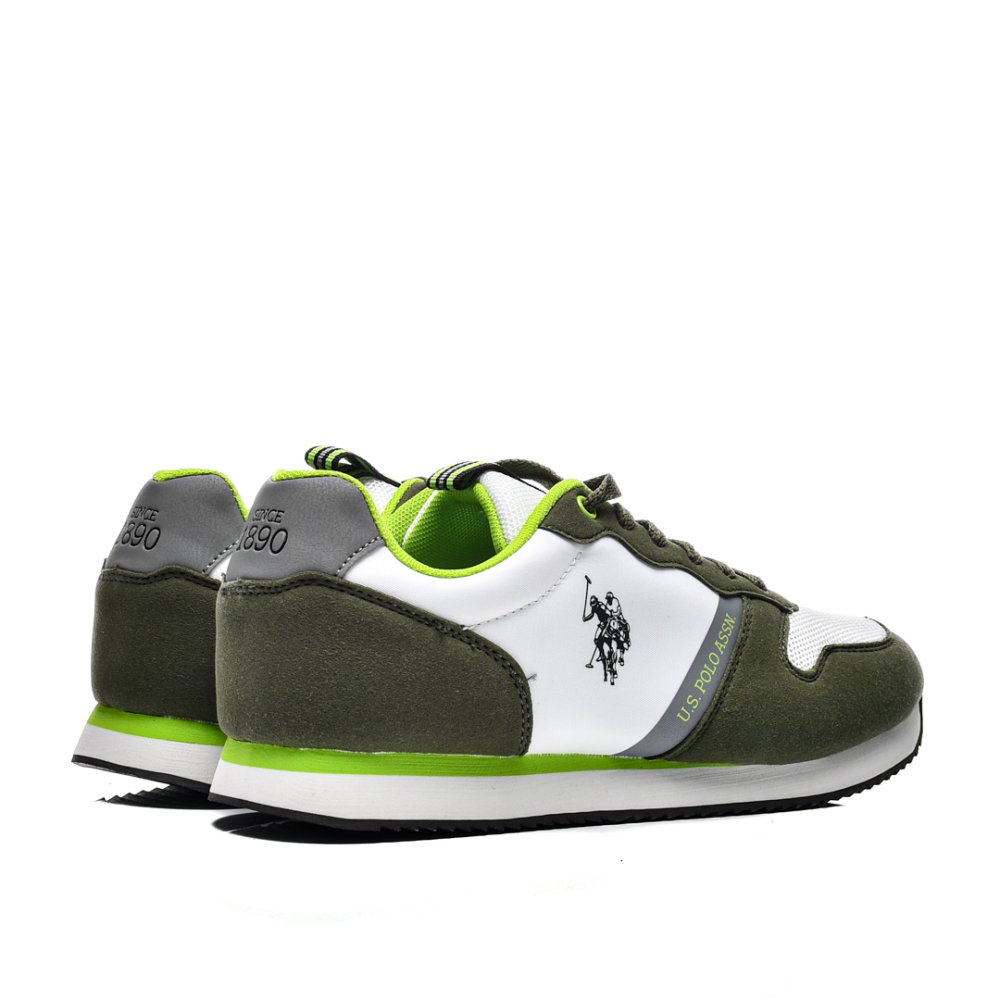 U.S. POLO ASSN, PANTOFI SPORT OLIVE NOBIL-009