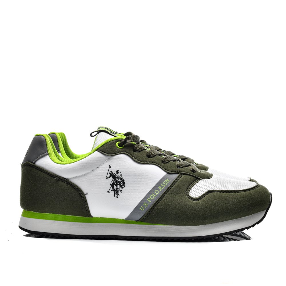 U.S. POLO ASSN, PANTOFI SPORT OLIVE NOBIL-009