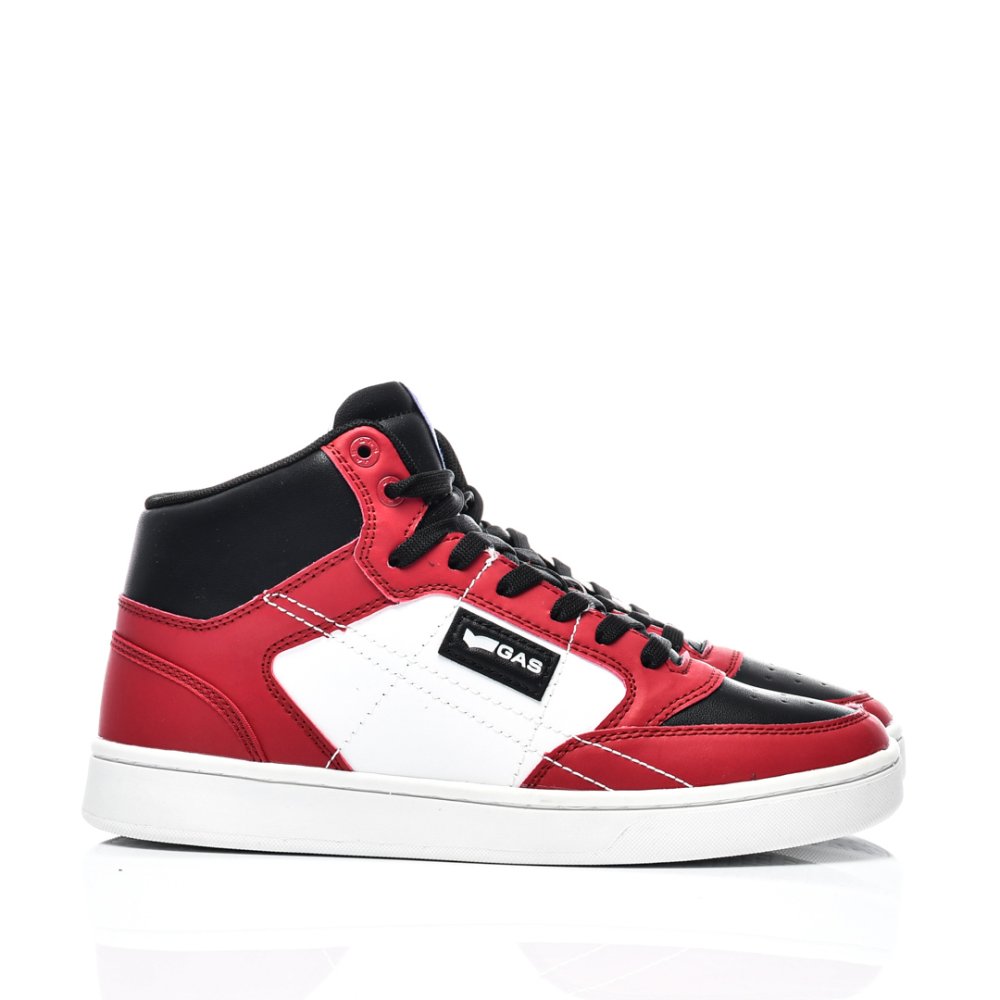 GAS, PANTOFI SPORT INALTI RED BLACK GVEAM224162