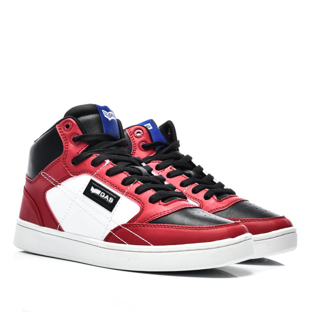 GAS, PANTOFI SPORT INALTI RED BLACK GVEAM224162