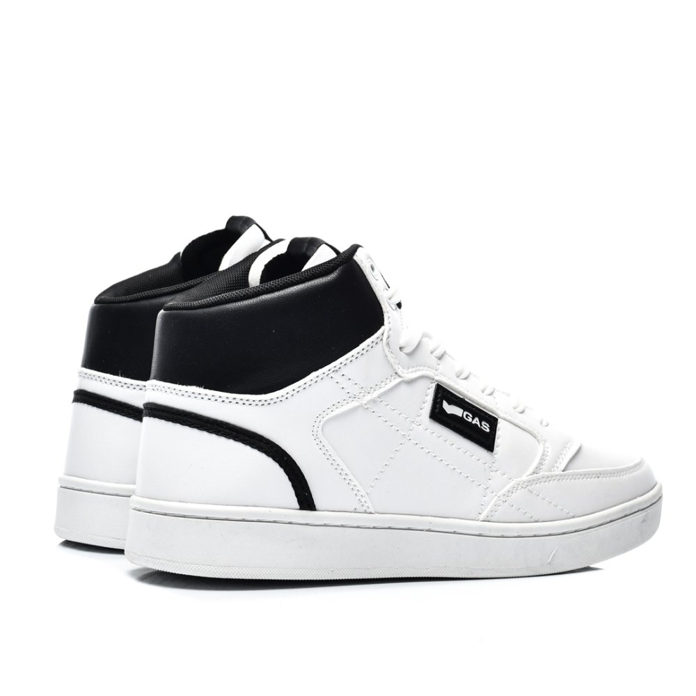 GAS, PANTOFI SPORT INALTI WHITE GVEAM224162