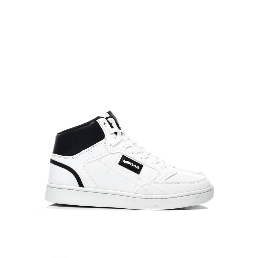 GAS, PANTOFI SPORT INALTI WHITE GVEAM224162