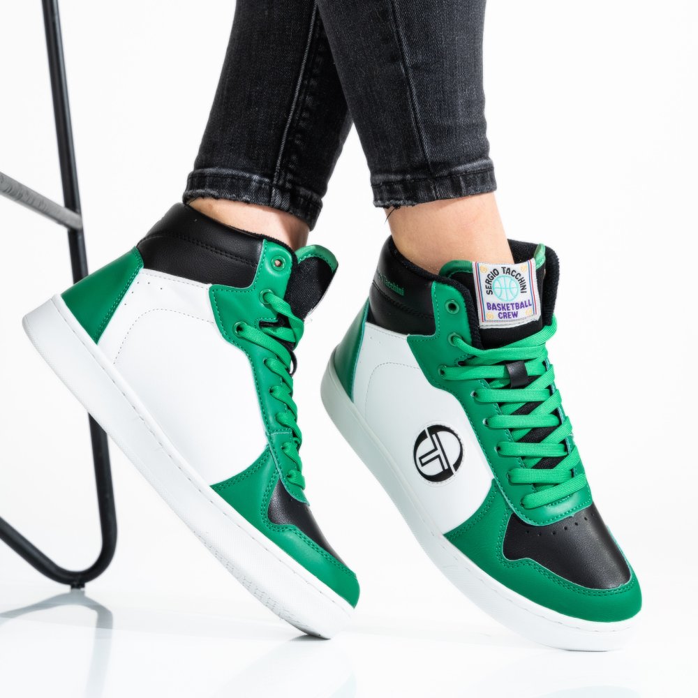 SERGIO TACCHINI, PANTOFI SPORT WHITE GREEN STM224070