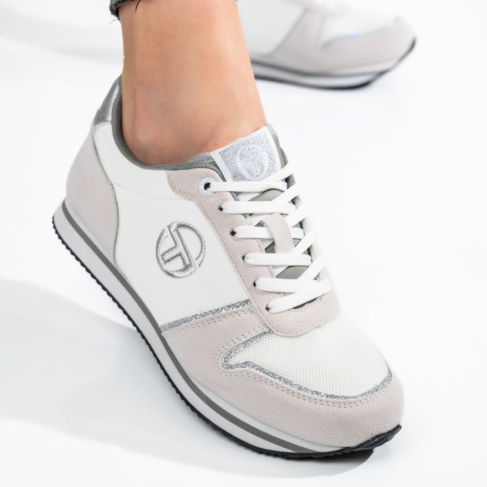 SERGIO TACCHINI, PANTOFI SPORT WHITE SILVER STW223102