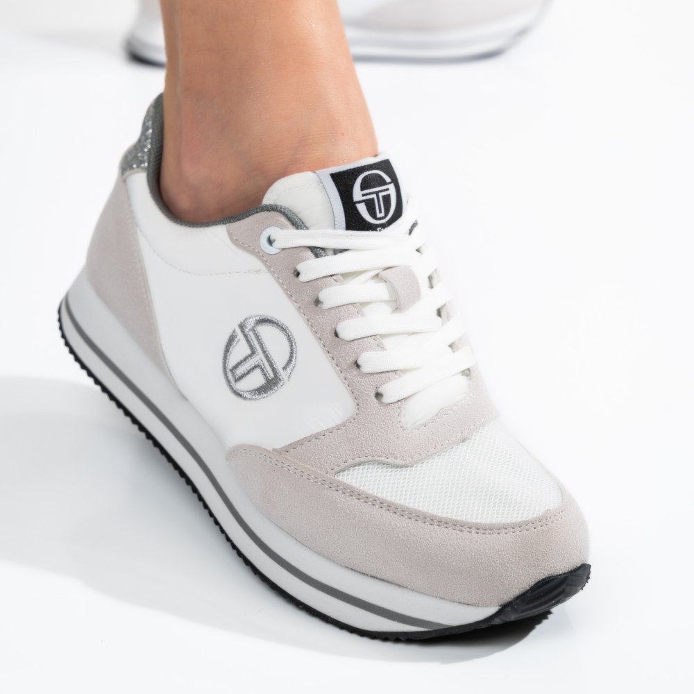 SERGIO TACCHINI, PANTOFI SPORT WHITE SILVER STW223200