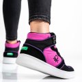 BENETON, PANTOFI SPORT BLACK PURPLE BTW227600