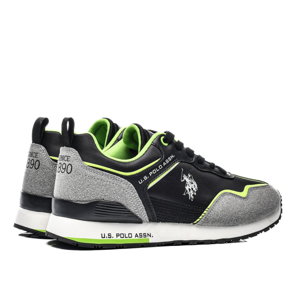 U.S. POLO ASSN, PANTOFI SPORT BLACK GREEN TABRY-002