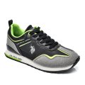 U.S. POLO ASSN, PANTOFI SPORT BLACK GREEN TABRY-002