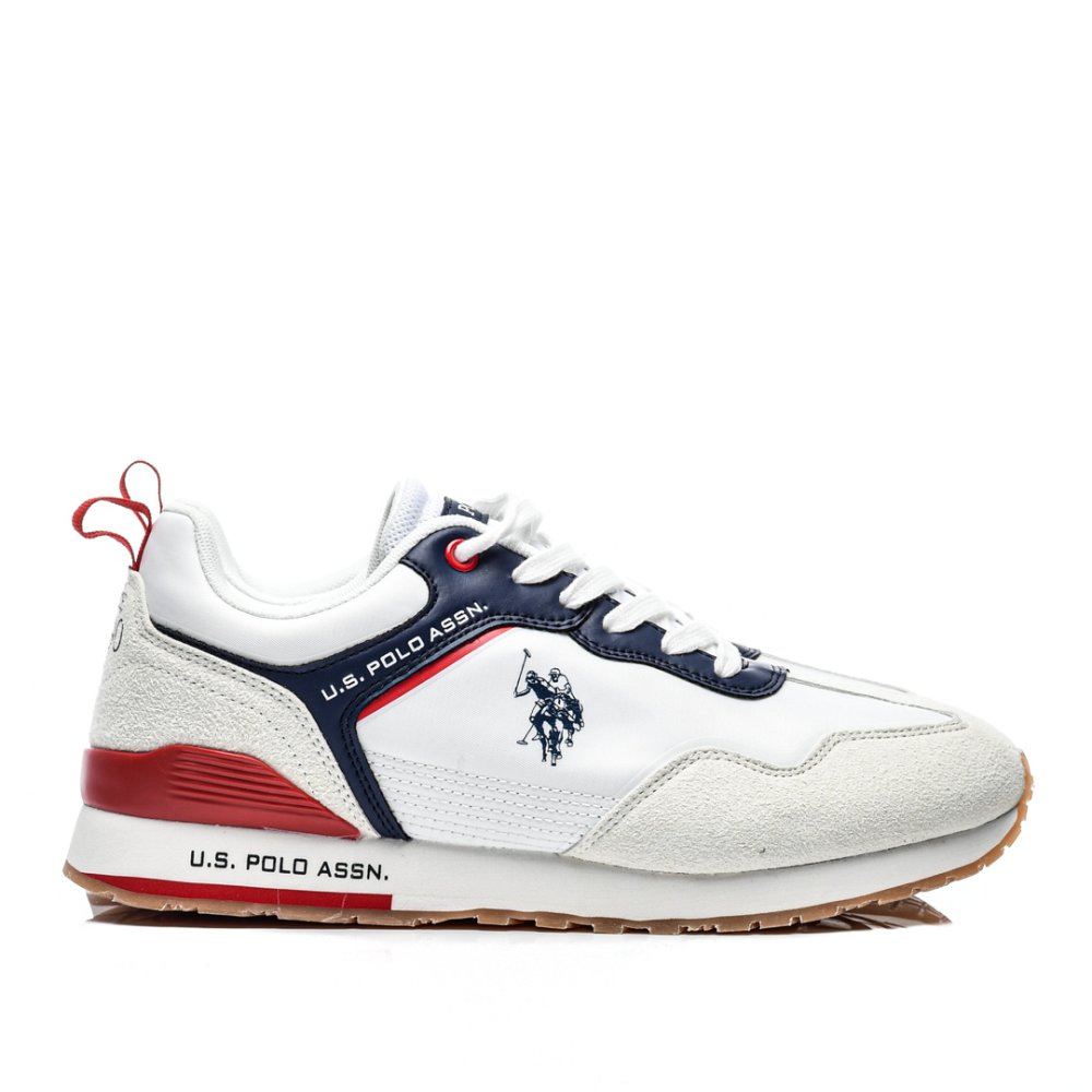 U.S. POLO ASSN, PANTOFI SPORT WHITE RED  TABRY-002